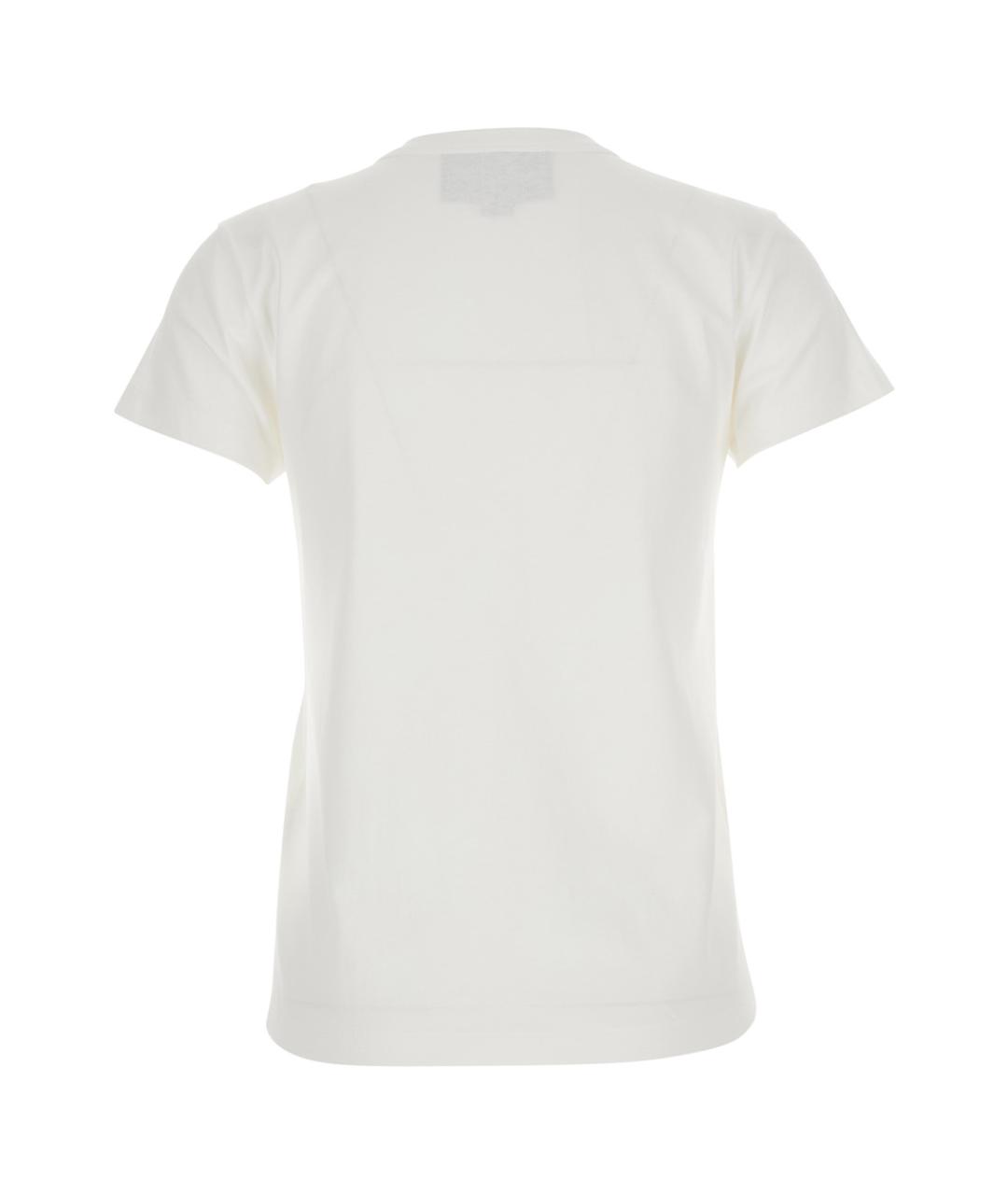 VALENTINO Белая хлопковая футболка, фото 2