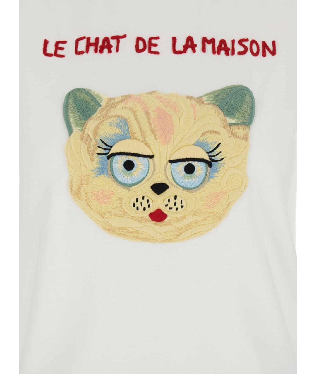 VALENTINO Белая хлопковая футболка, фото 3