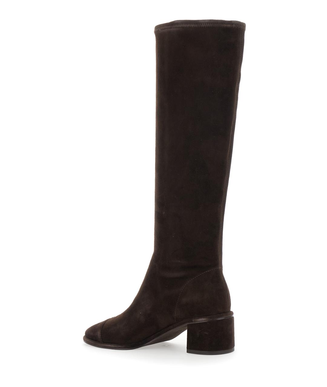 TORY BURCH Коричневые замшевые сапоги, фото 3