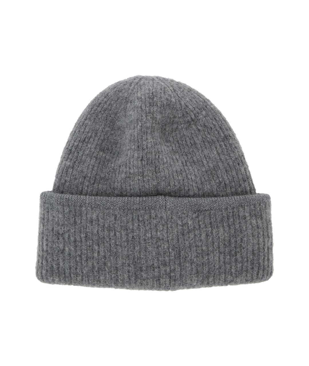 JACQUEMUS Серая шерстяная шапка, фото 2