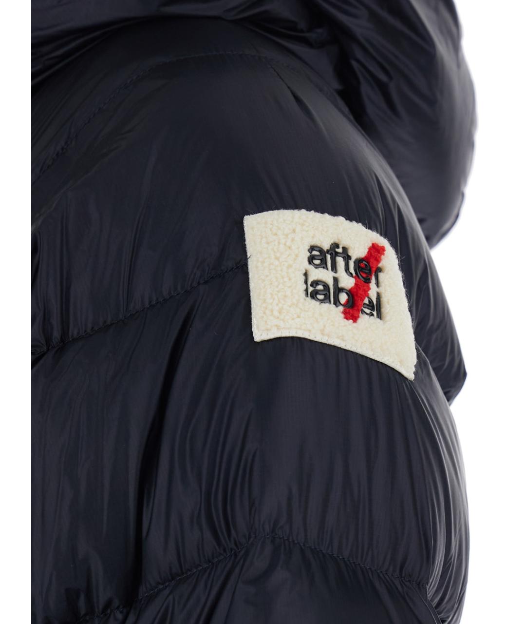 AFTER LABEL Темно-синий полиамидовый пуховик, фото 3