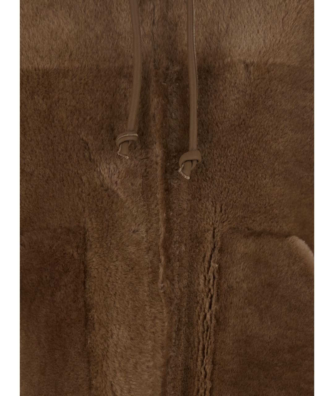 BLANCHA Коричневая меховая дубленка, фото 3