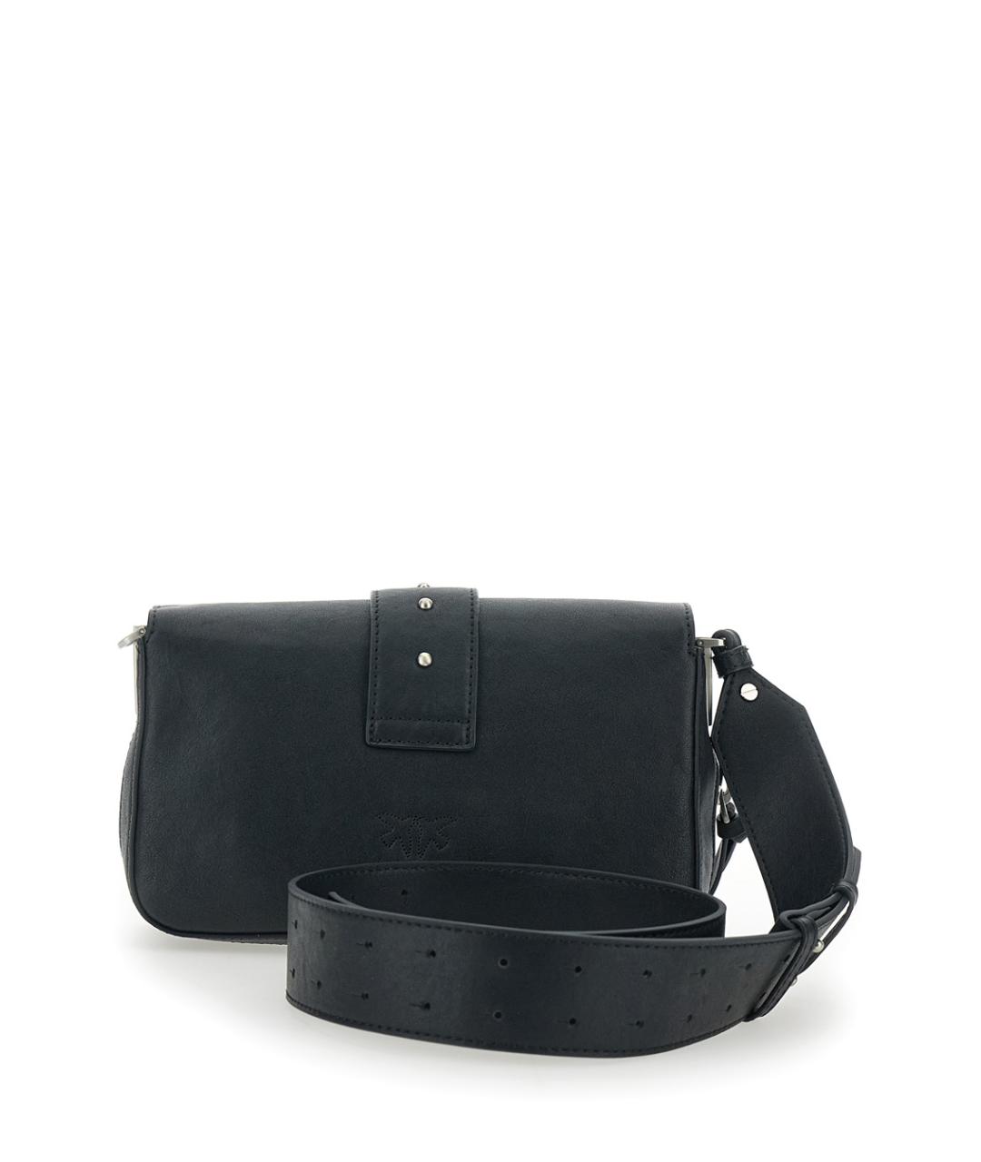 PINKO Черная кожаная сумка через плечо, фото 2