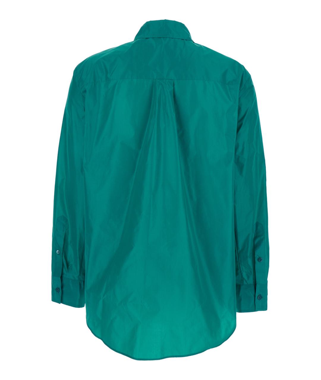 FENDI Бирюзовая шелковая рубашка, фото 2