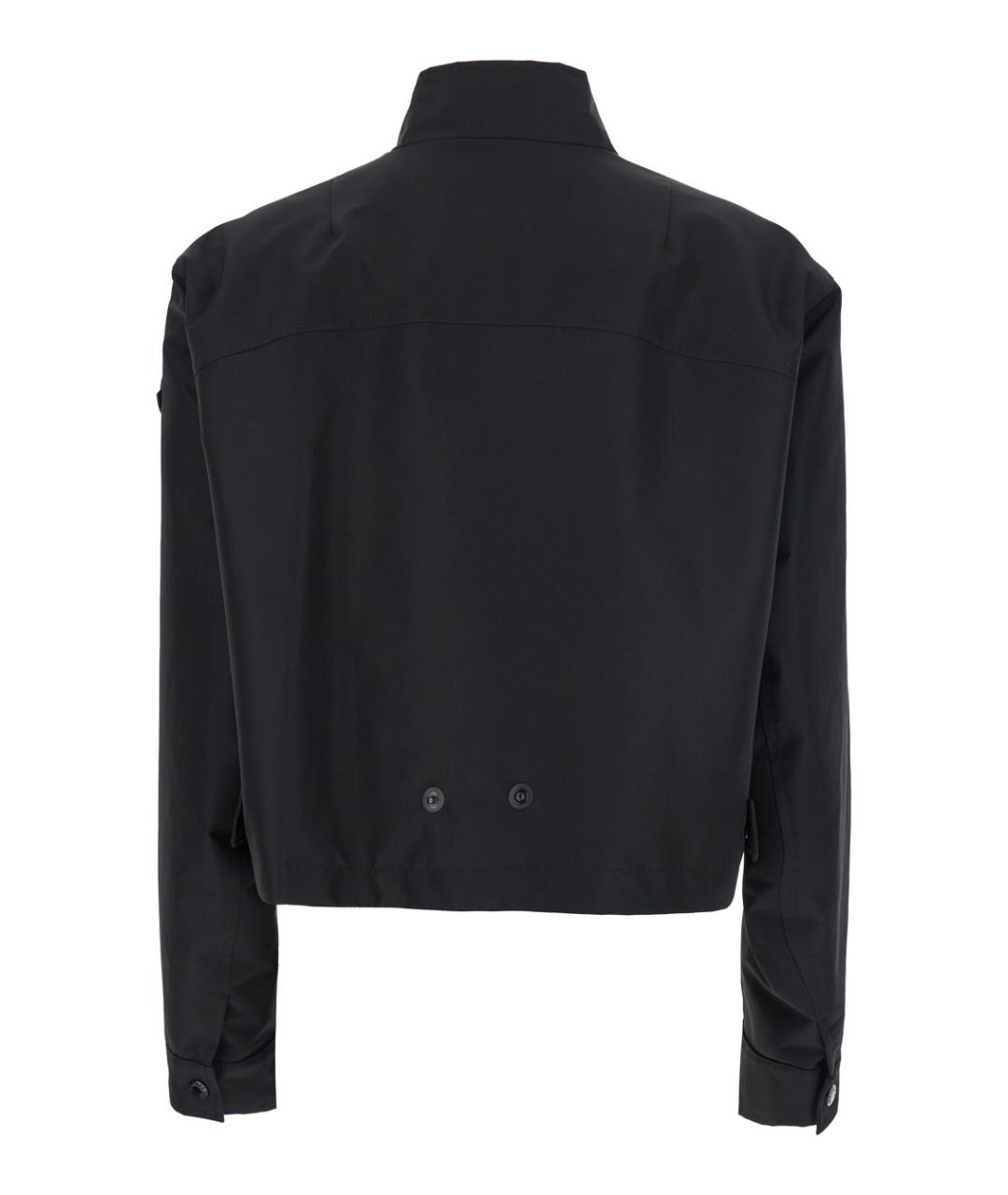 MONCLER Черный полиэстеровый пуховик, фото 2