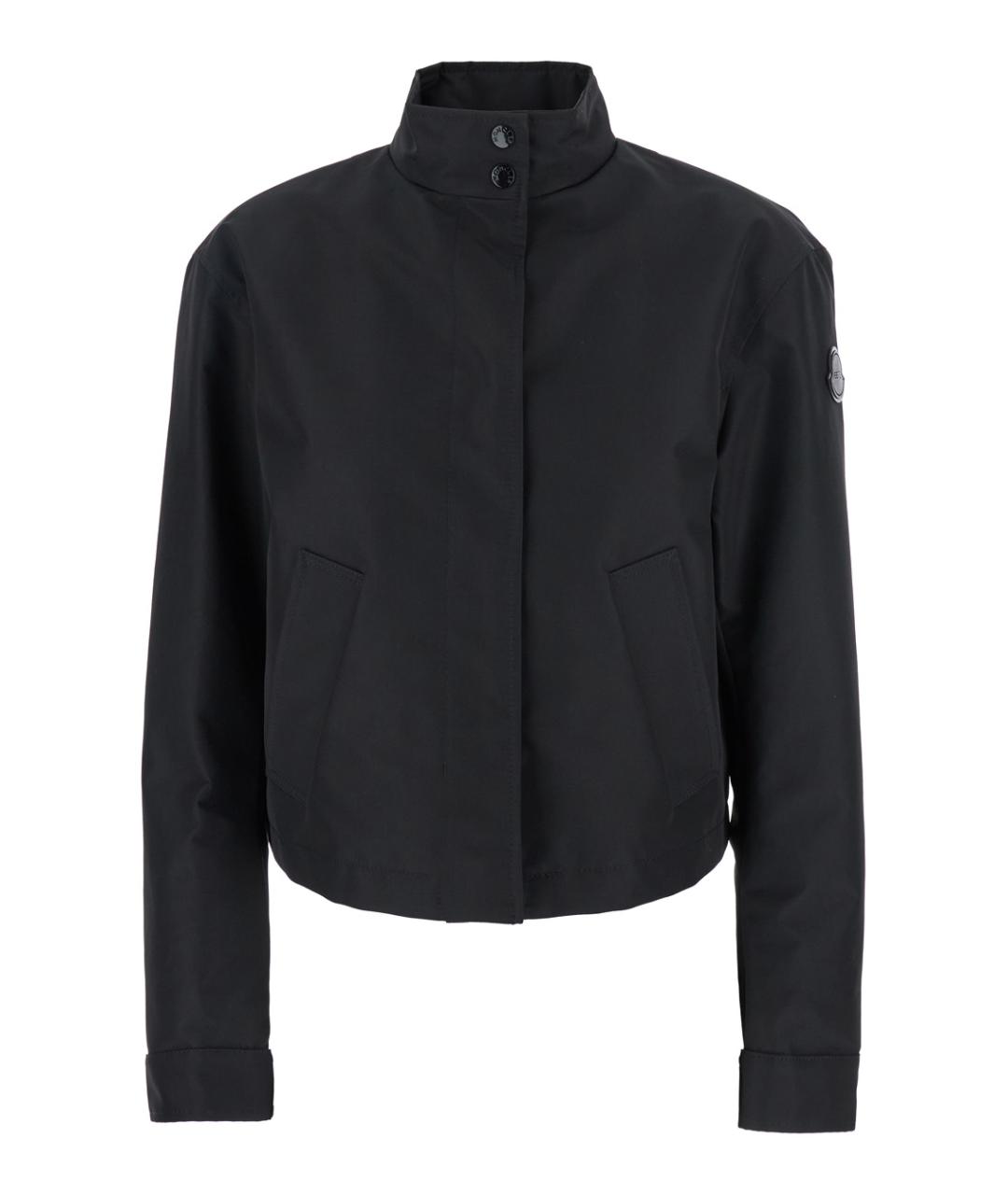 MONCLER Черный полиэстеровый пуховик, фото 1