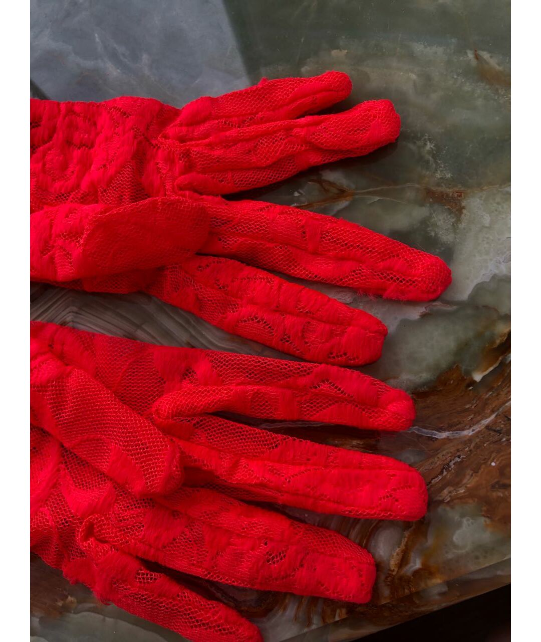 GUCCI Красные перчатки, фото 3