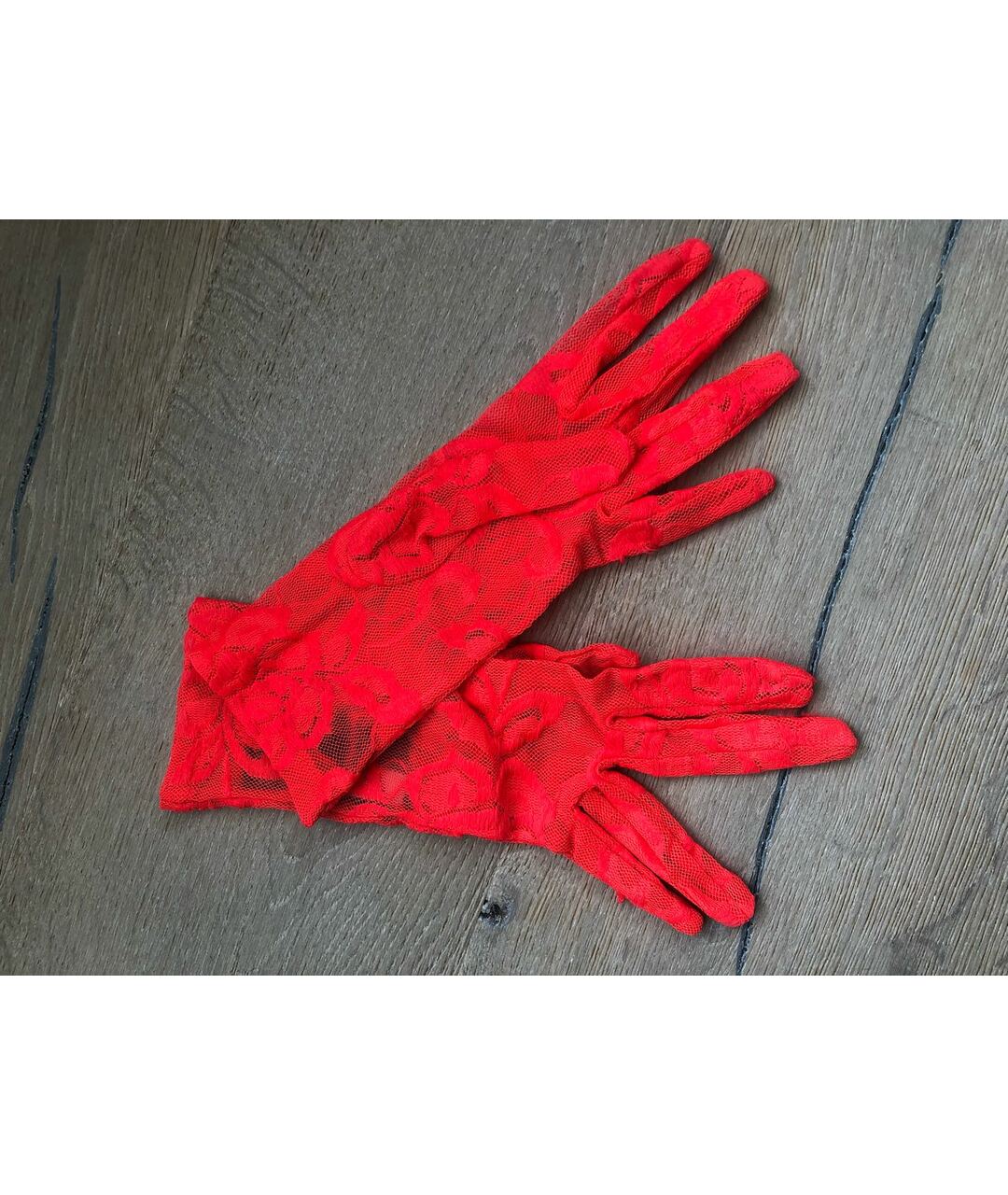 GUCCI Красные перчатки, фото 8