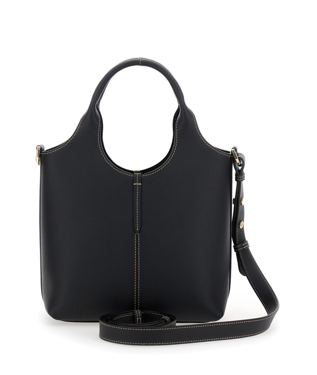 TOD'S Черная кожаная сумка через плечо, фото 2