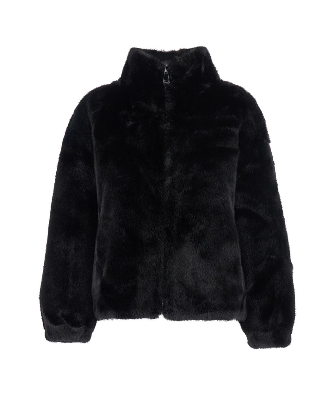 GIOVANNI PARIS Черная полиэстеровая шуба, фото 1