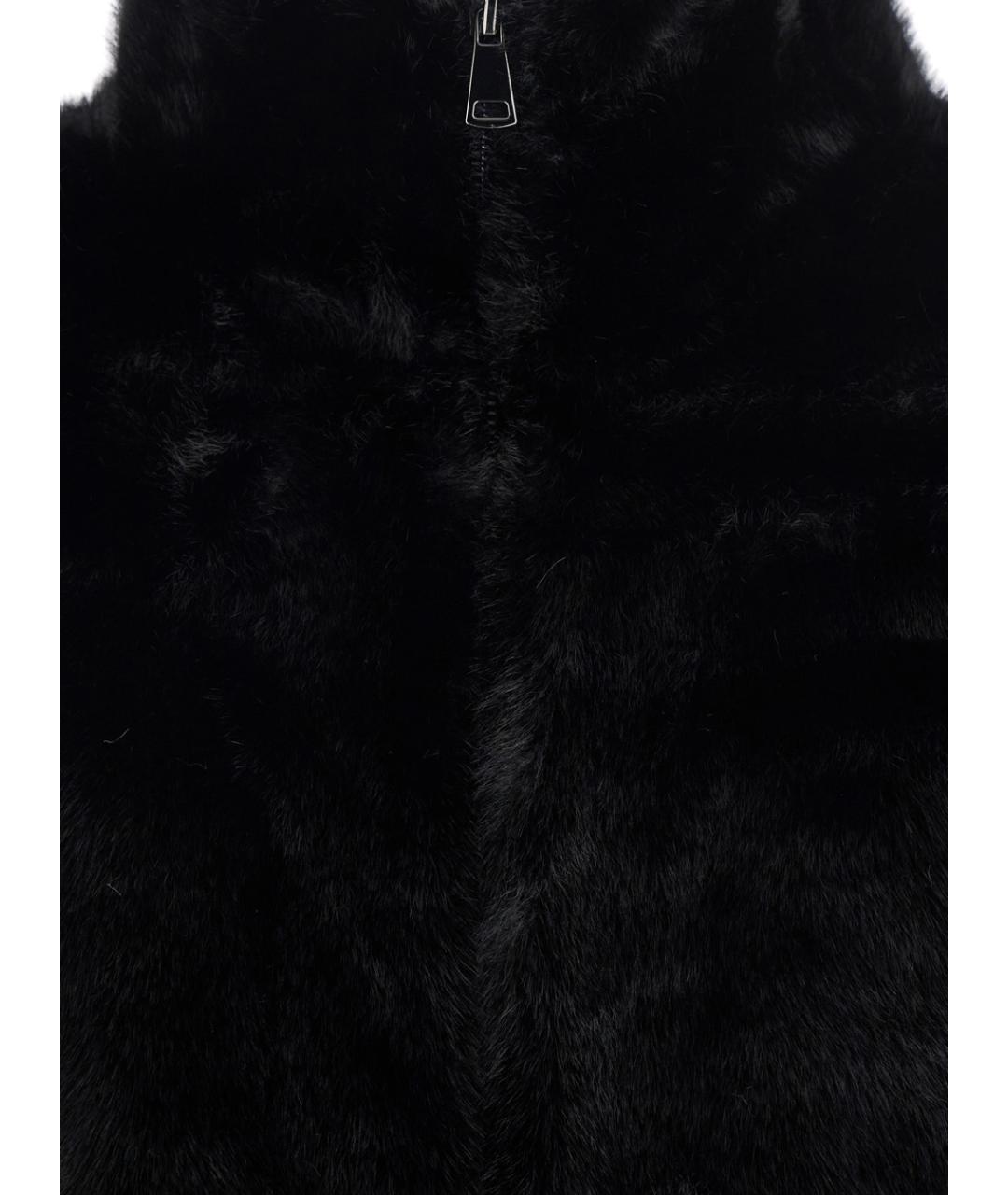 GIOVANNI PARIS Черная полиэстеровая шуба, фото 3