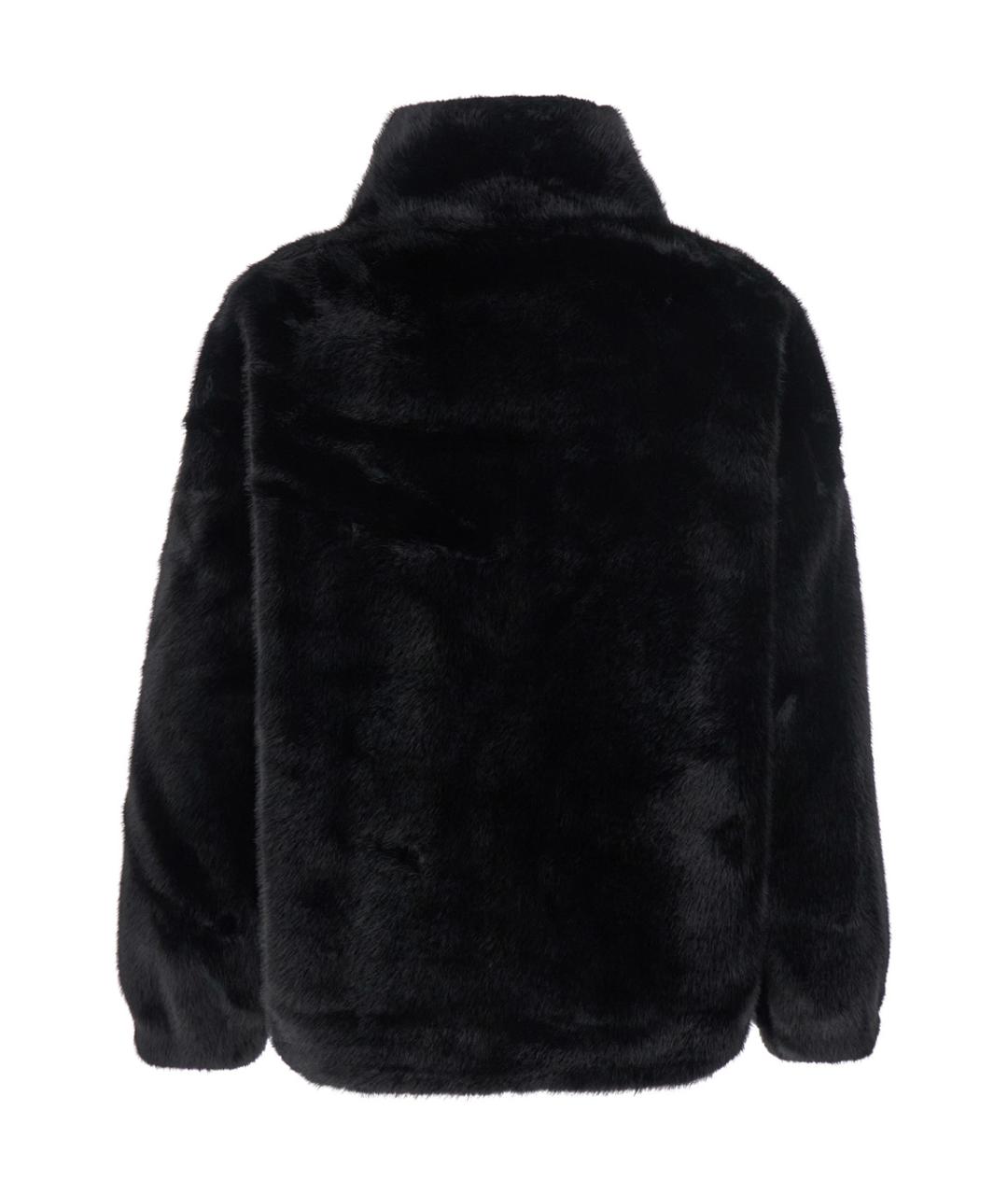 GIOVANNI PARIS Черная полиэстеровая шуба, фото 2