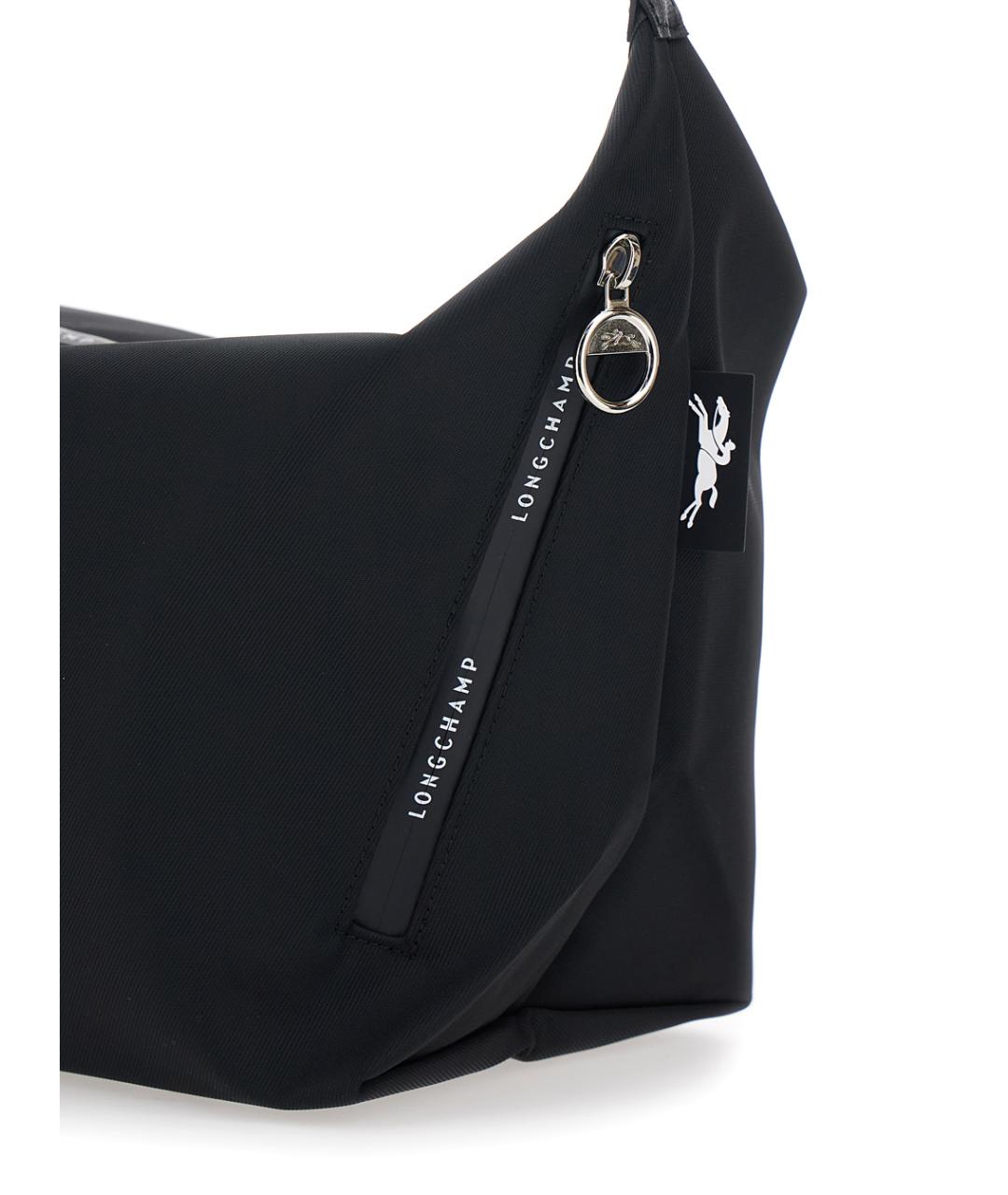 LONGCHAMP Черная синтетическая сумка через плечо, фото 3