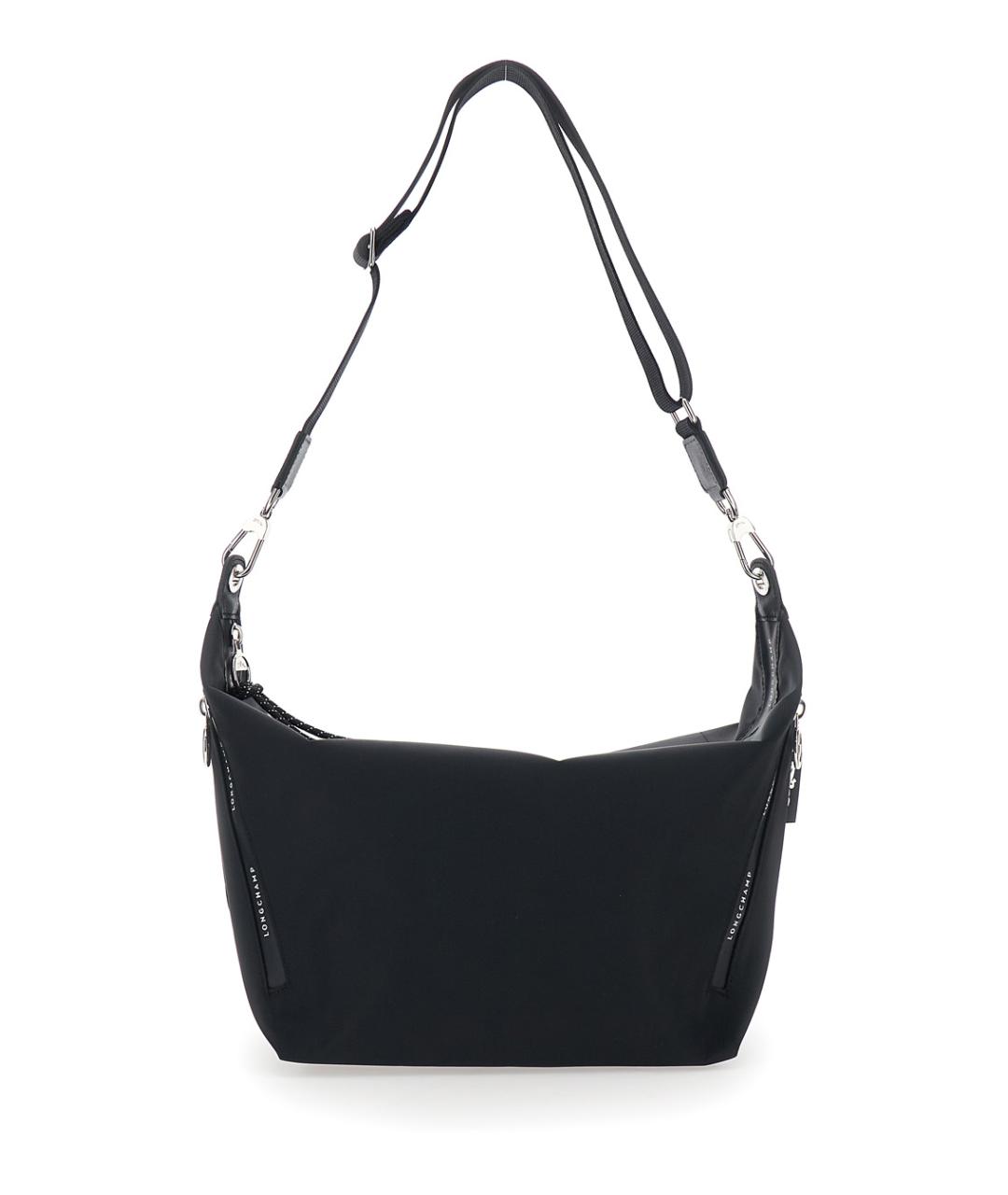 LONGCHAMP Черная синтетическая сумка через плечо, фото 1