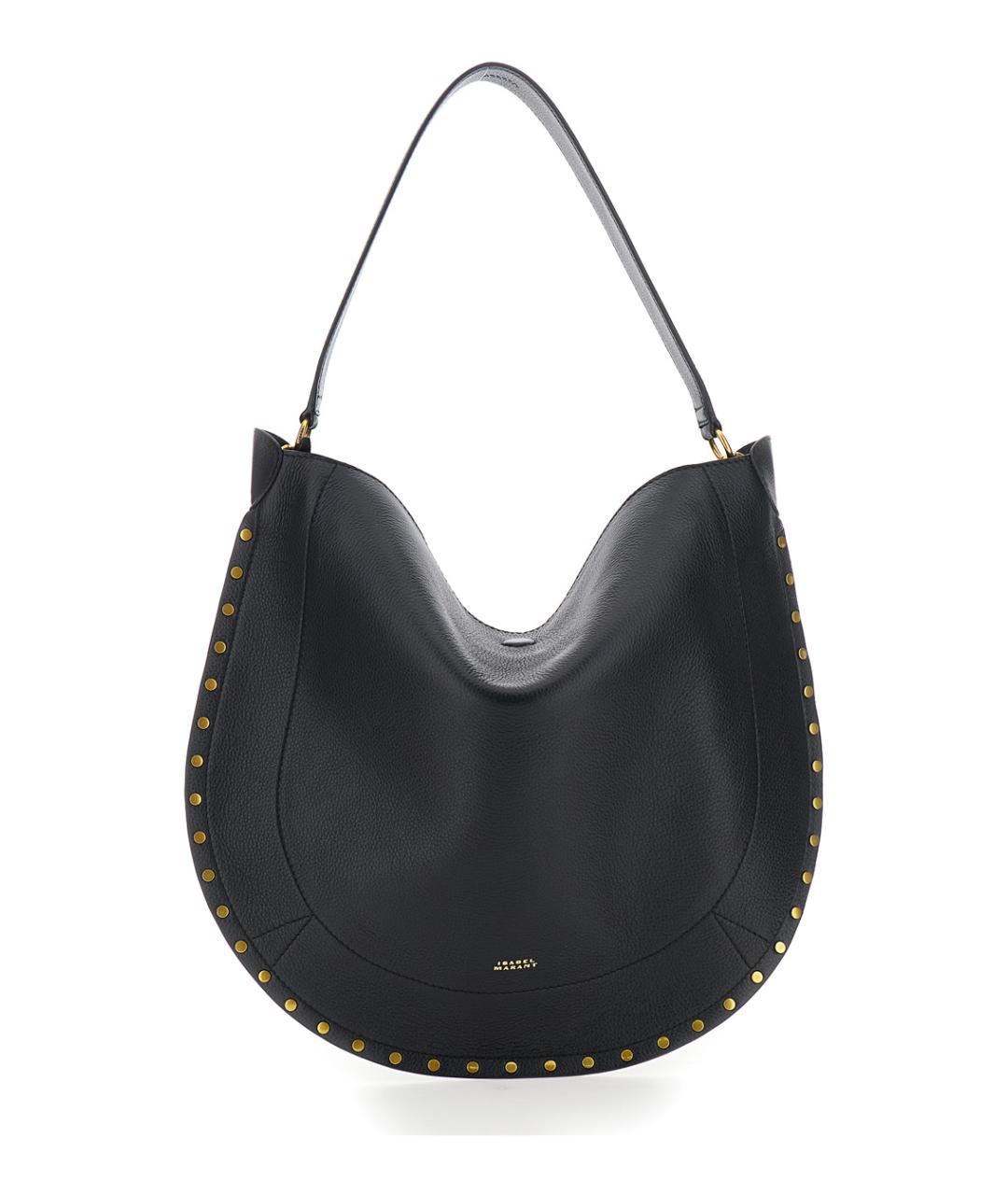 ISABEL MARANT Черная кожаная сумка через плечо, фото 1