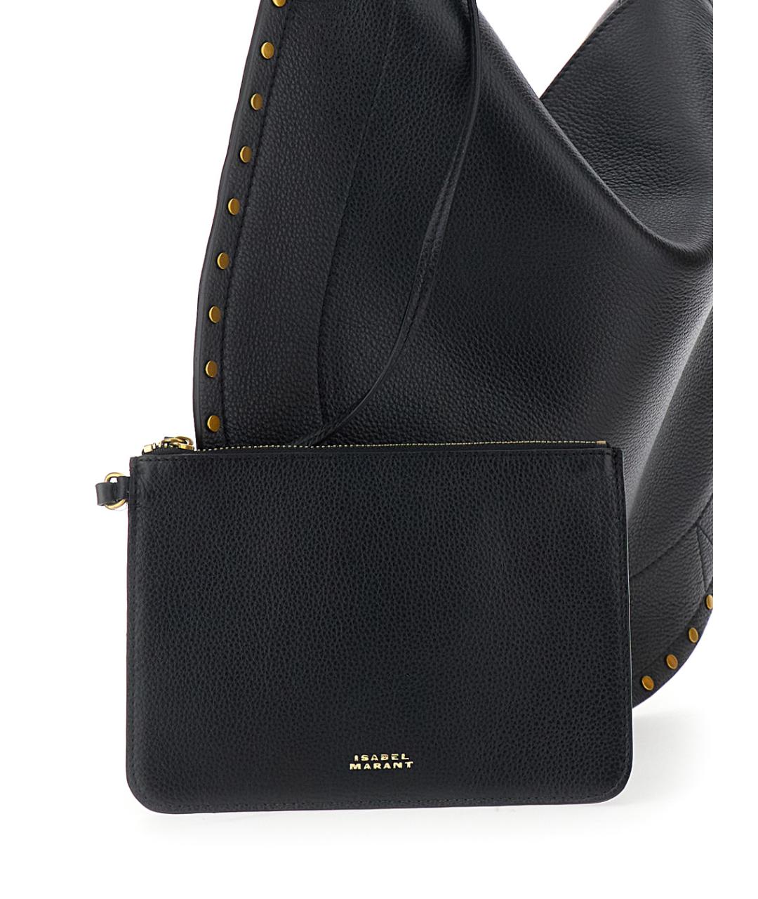 ISABEL MARANT Черная кожаная сумка через плечо, фото 3