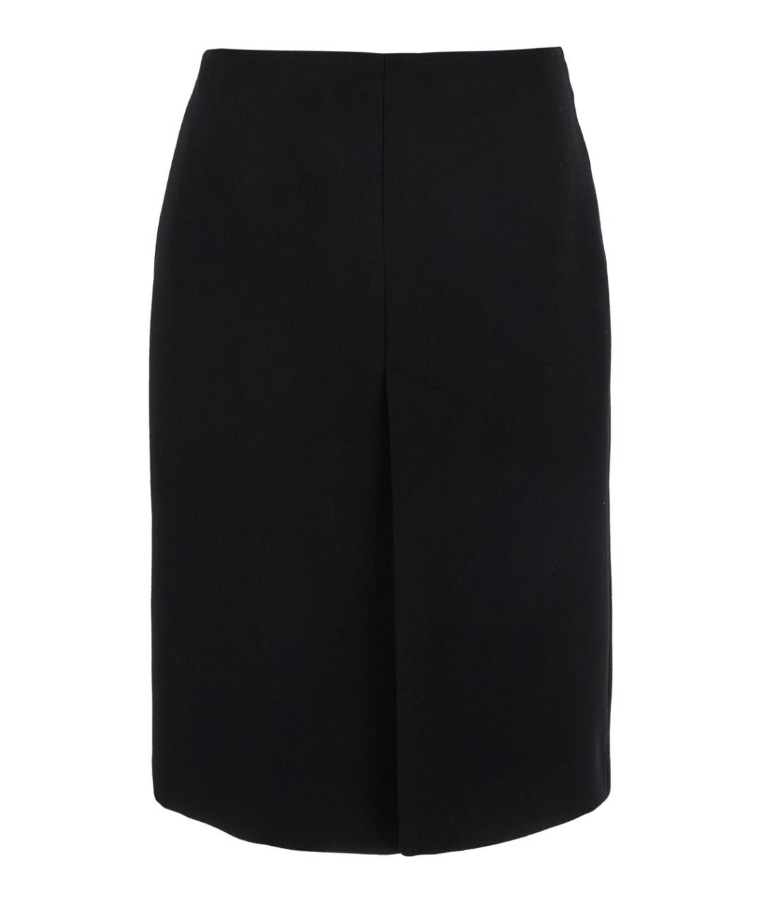 GUCCI Черная шерстяная юбка миди, фото 1
