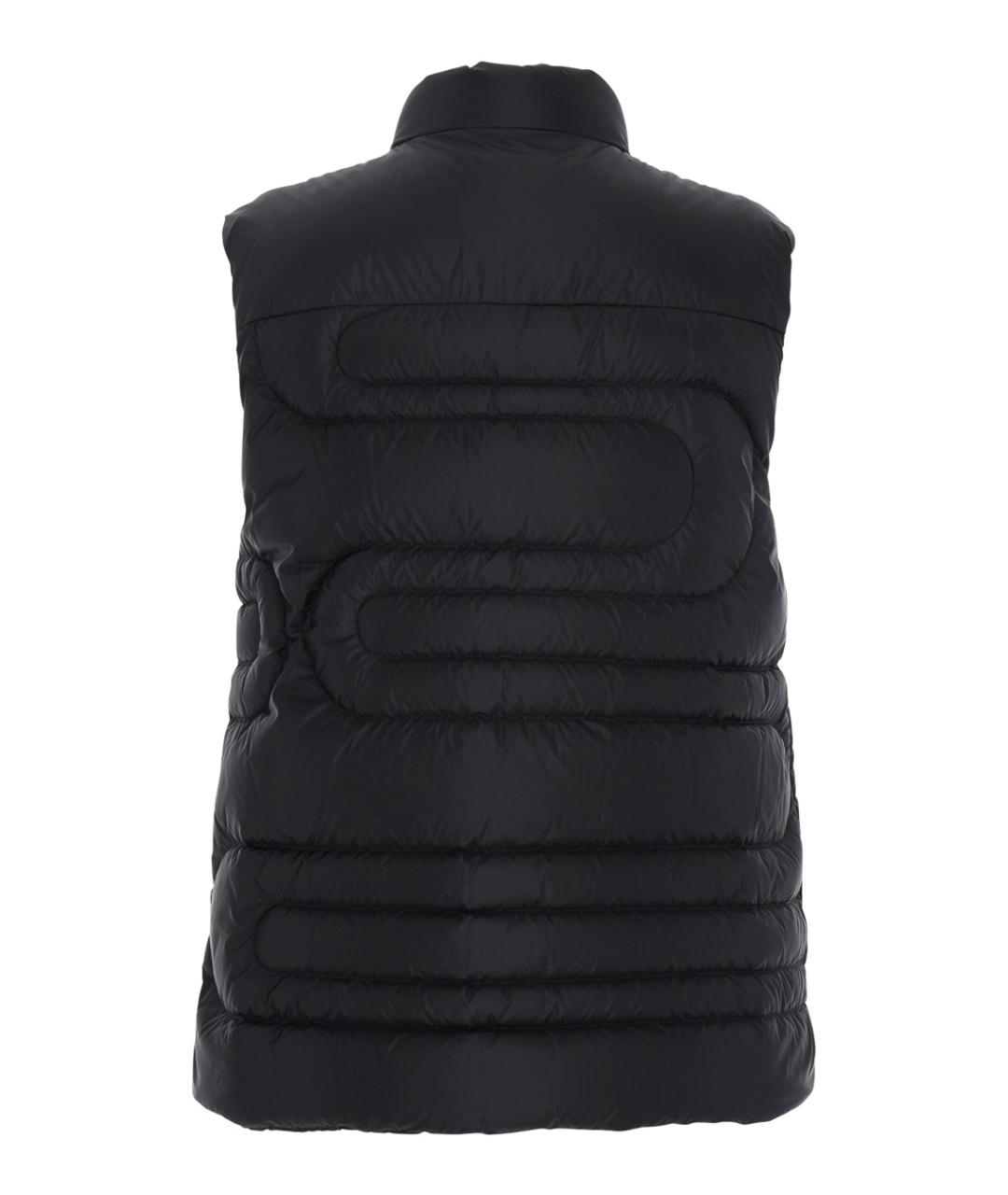 MONCLER Черный полиамидовый жилет, фото 2