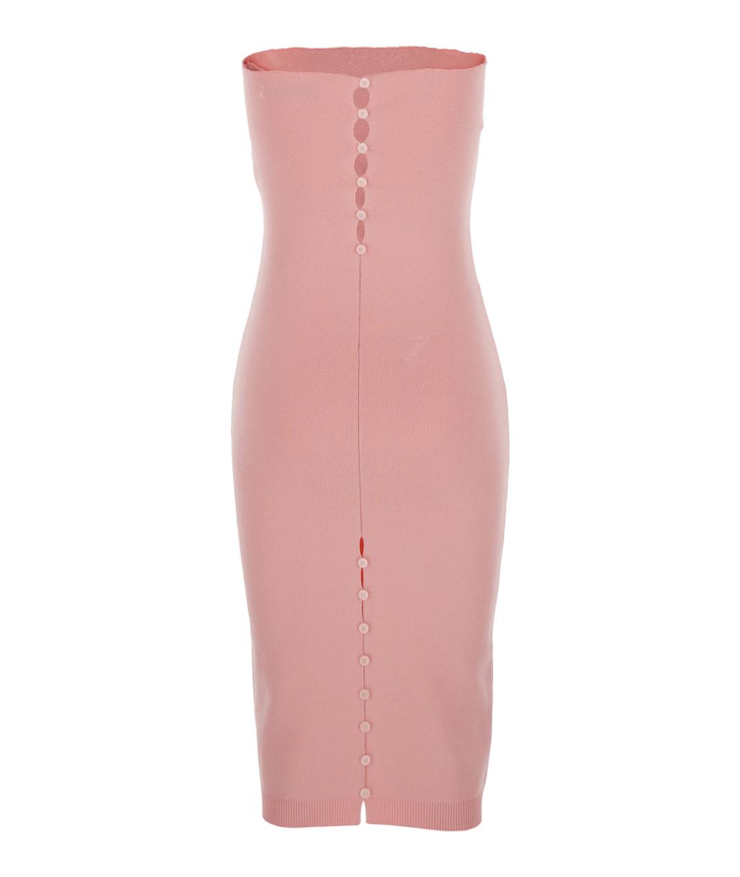 JACQUEMUS Розовое вискозное повседневное платье, фото 2