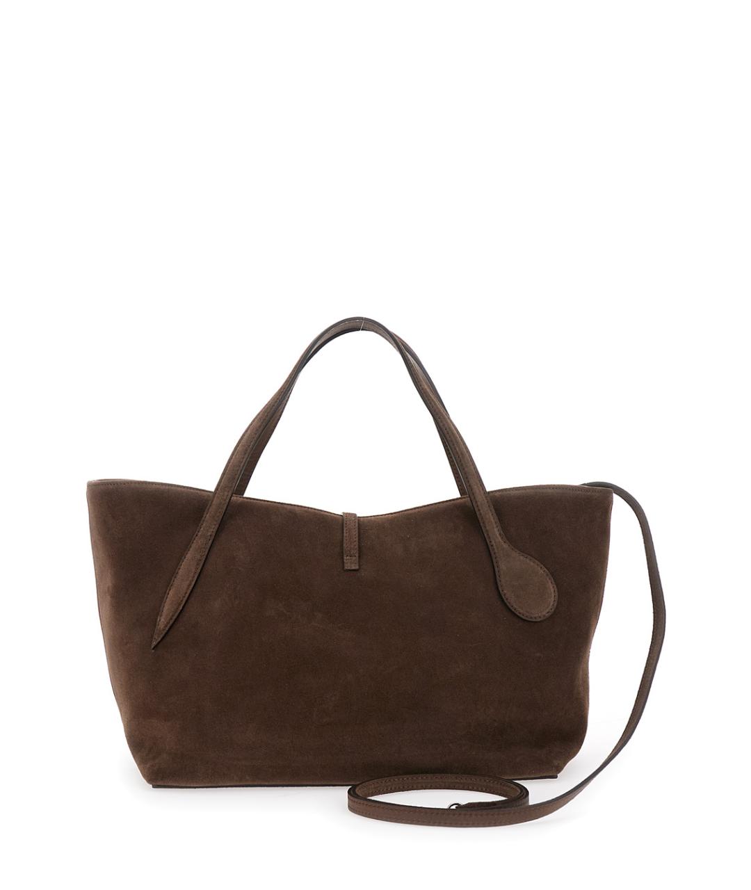 LIFFNER Коричневая замшевая сумка тоут, фото 2