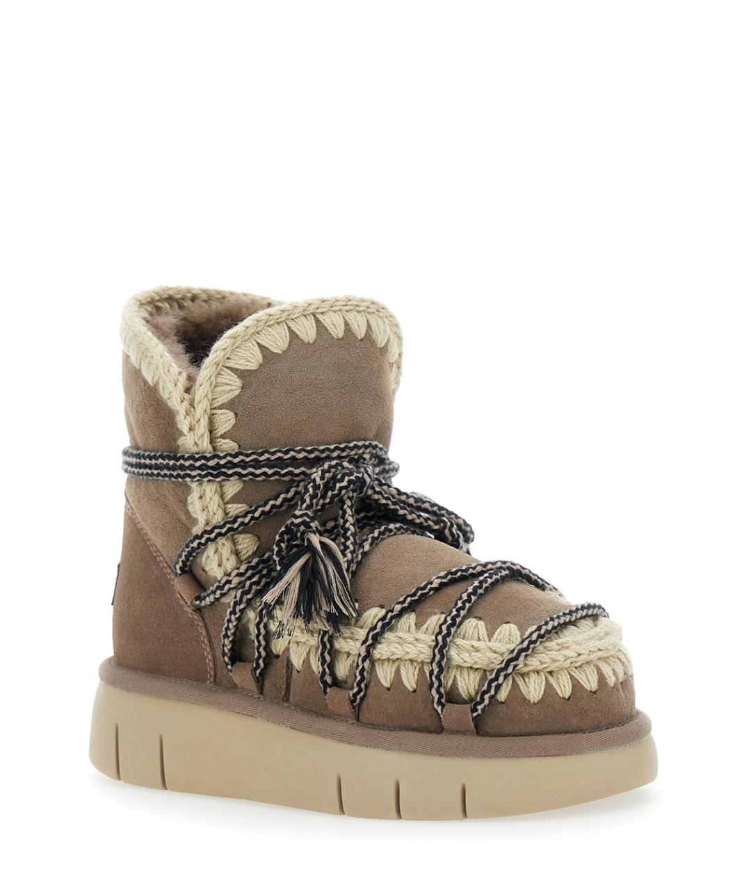 MOU Серые кожаные ботинки, фото 2