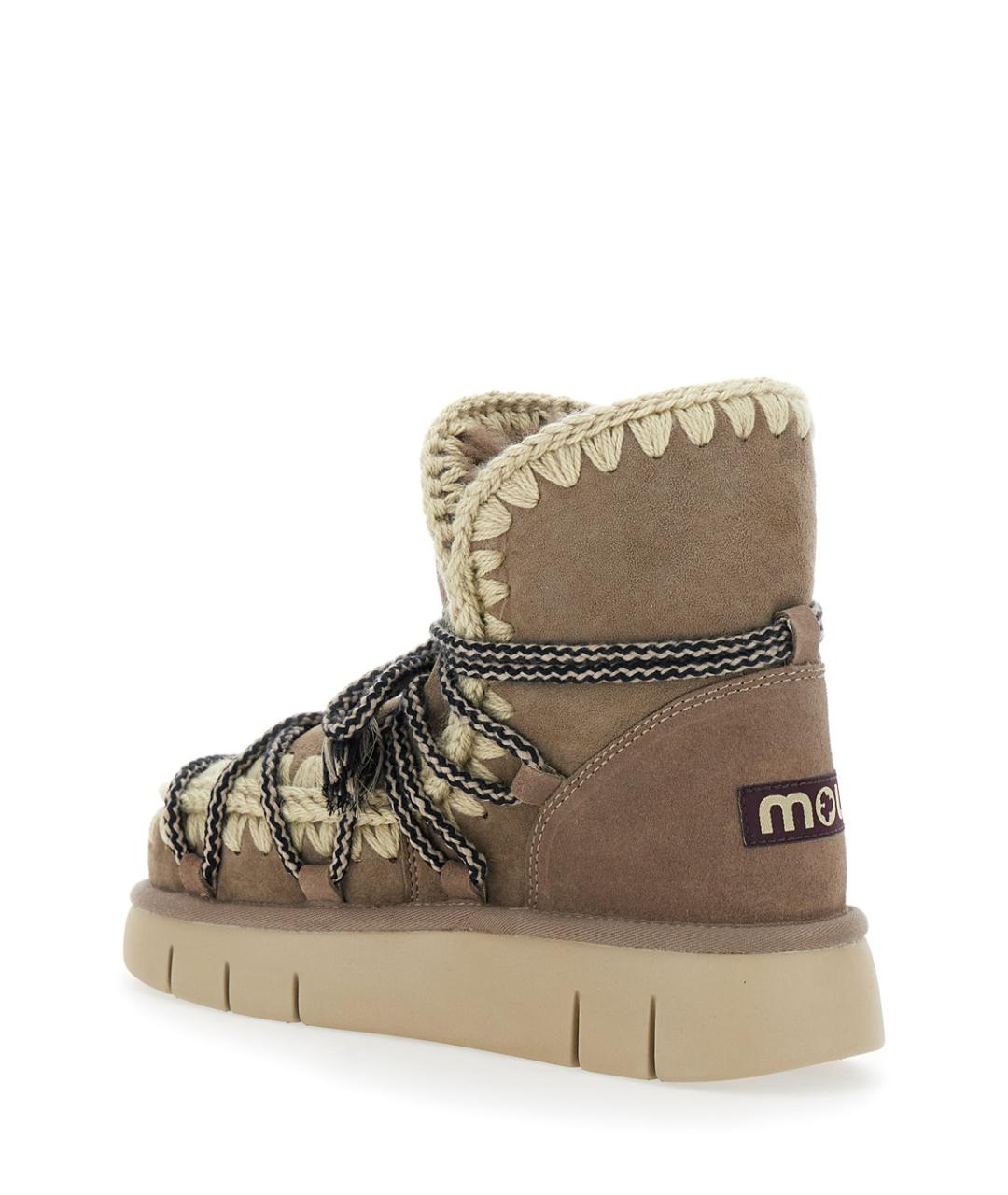 MOU Серые кожаные ботинки, фото 3