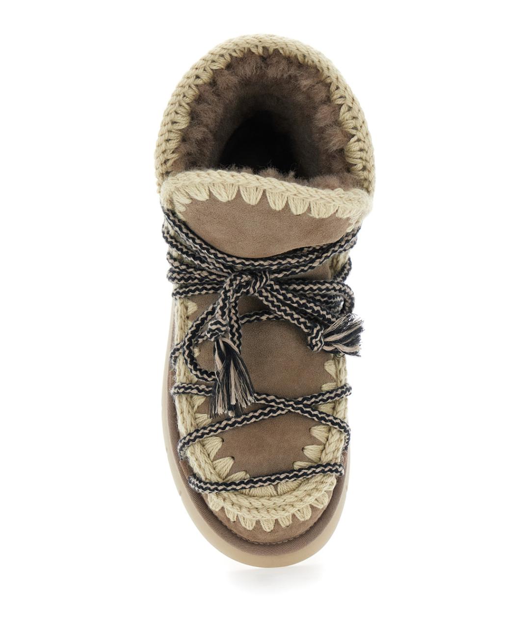 MOU Серые кожаные ботинки, фото 4