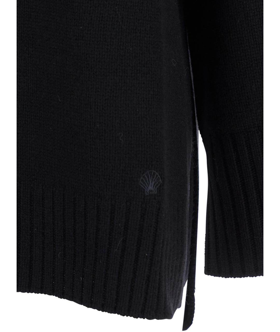 LOULOU STUDIO Черный шерстяной джемпер / свитер, фото 3