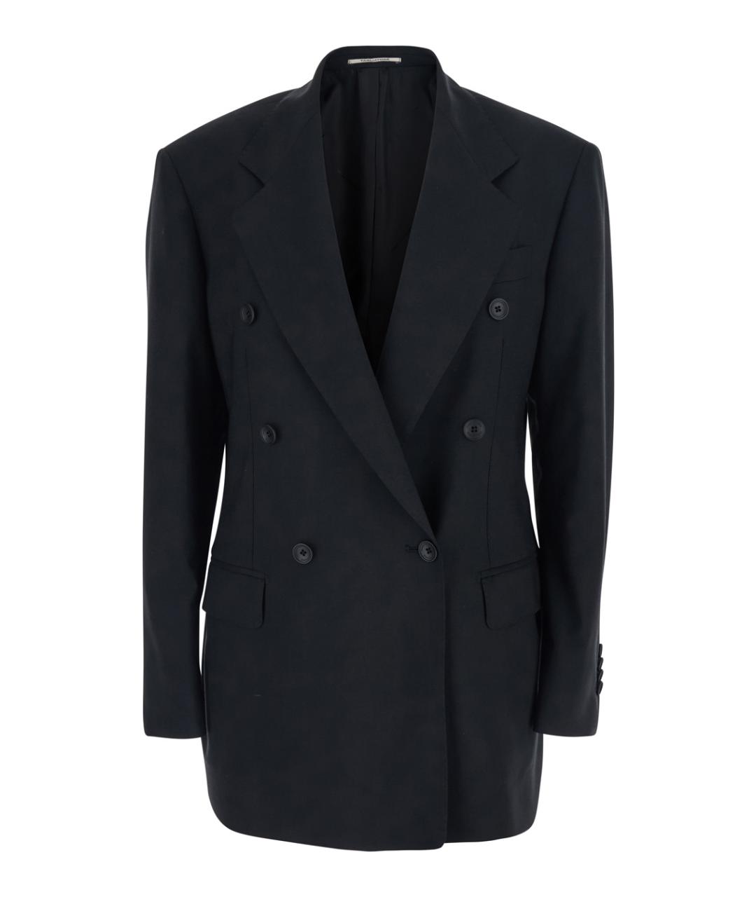 TAGLIATORE Черный шерстяной жакет/пиджак, фото 1