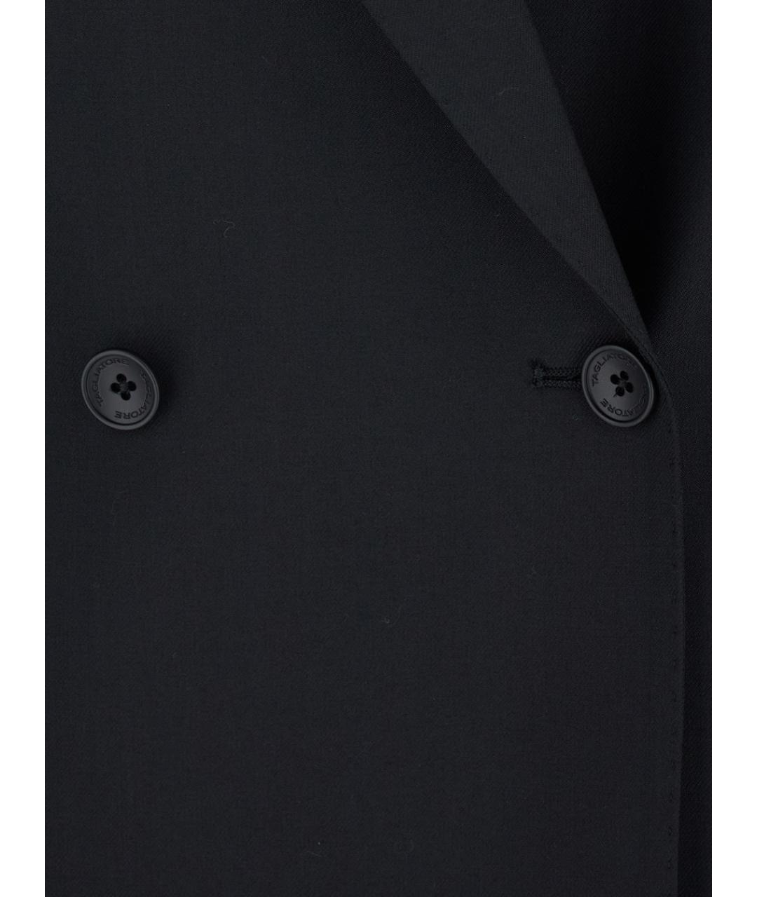 TAGLIATORE Черный шерстяной жакет/пиджак, фото 3