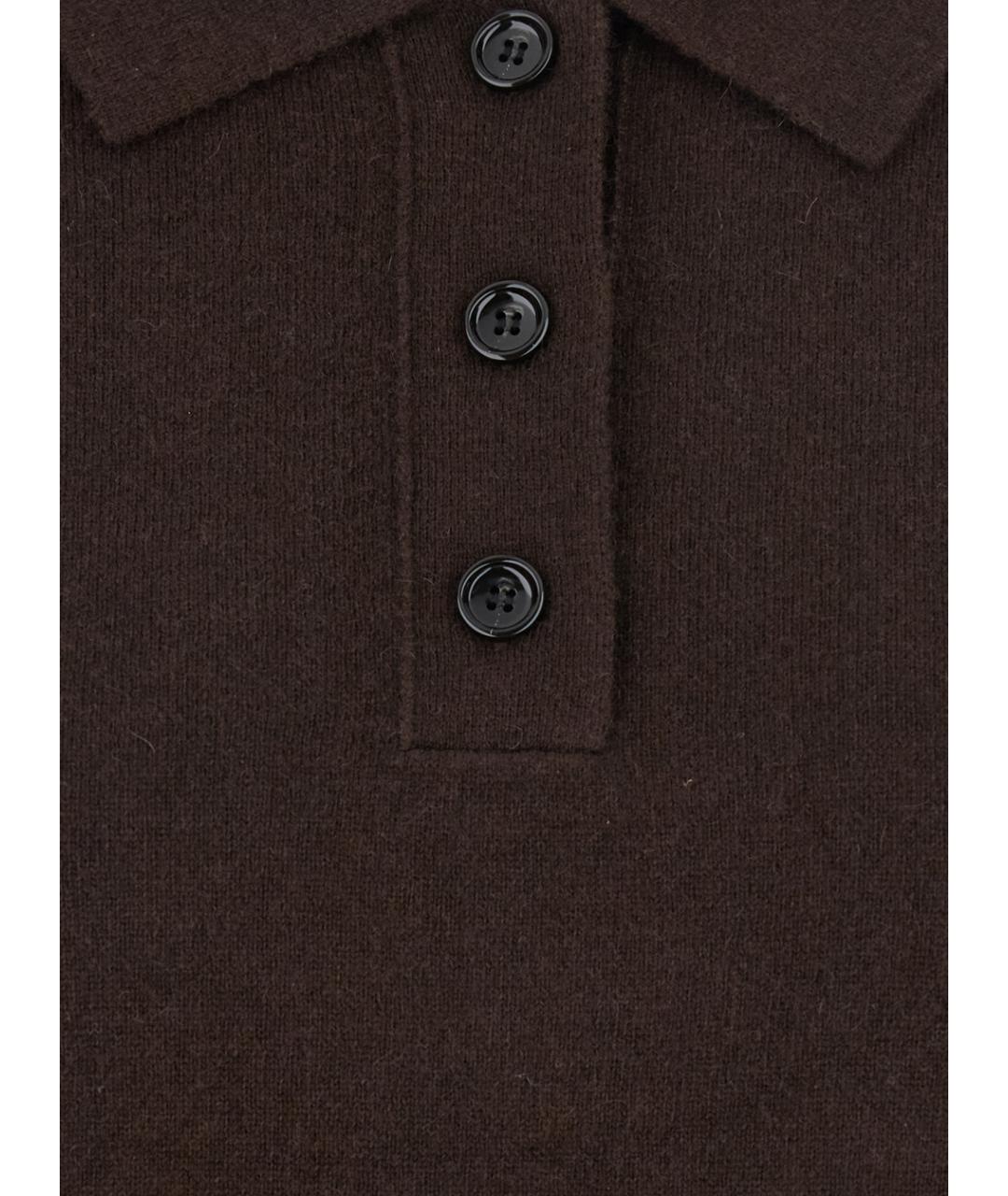 ALLUDE Коричневый шерстяной джемпер / свитер, фото 3
