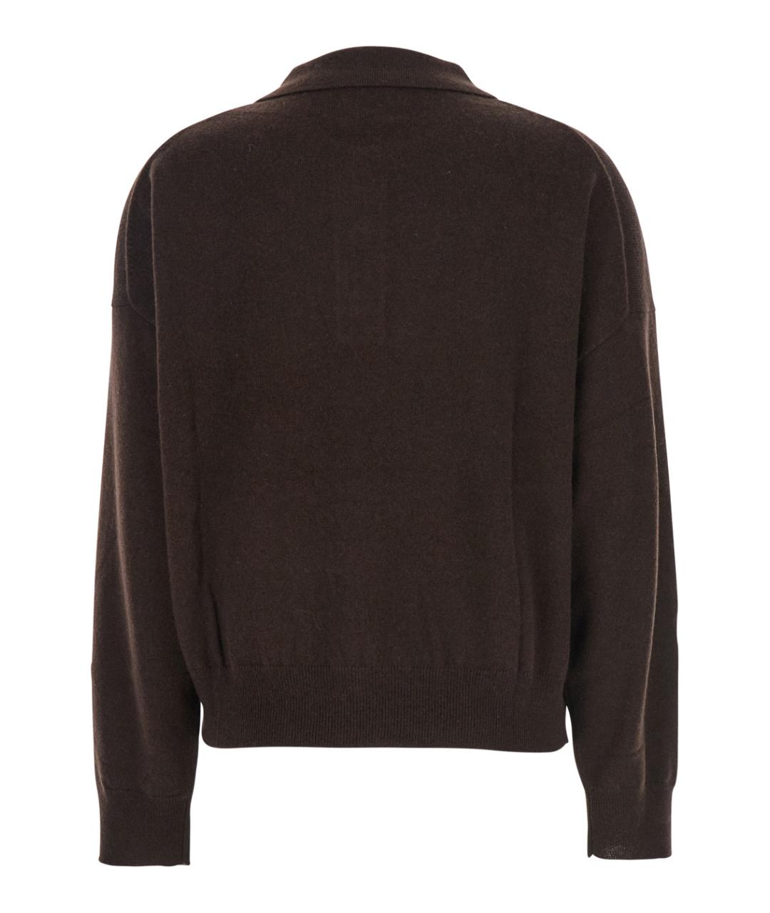 ALLUDE Коричневый шерстяной джемпер / свитер, фото 2