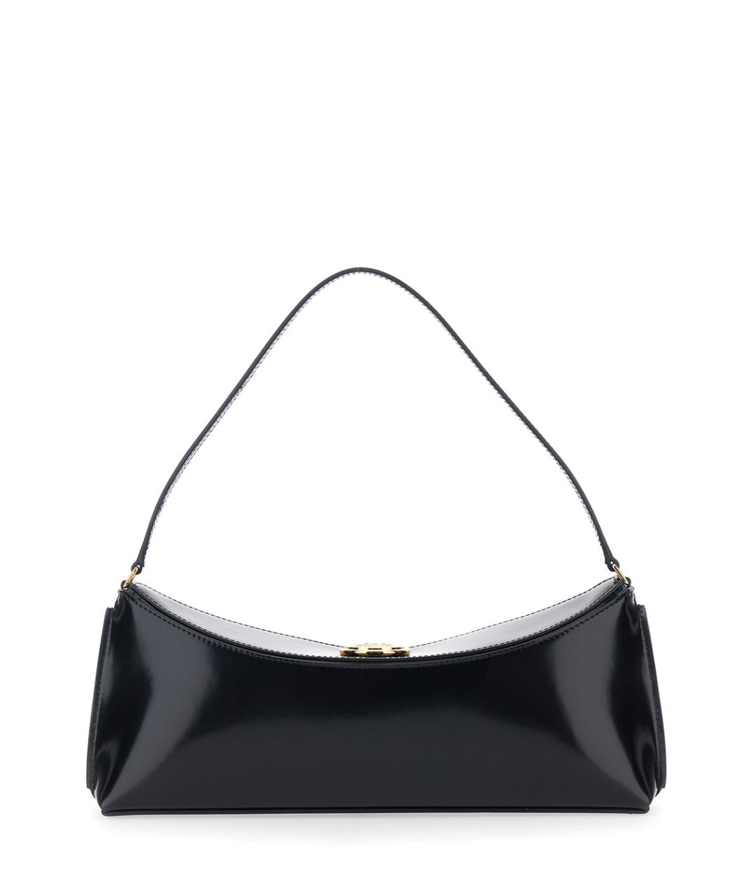 JACQUEMUS Черная кожаная сумка через плечо, фото 2