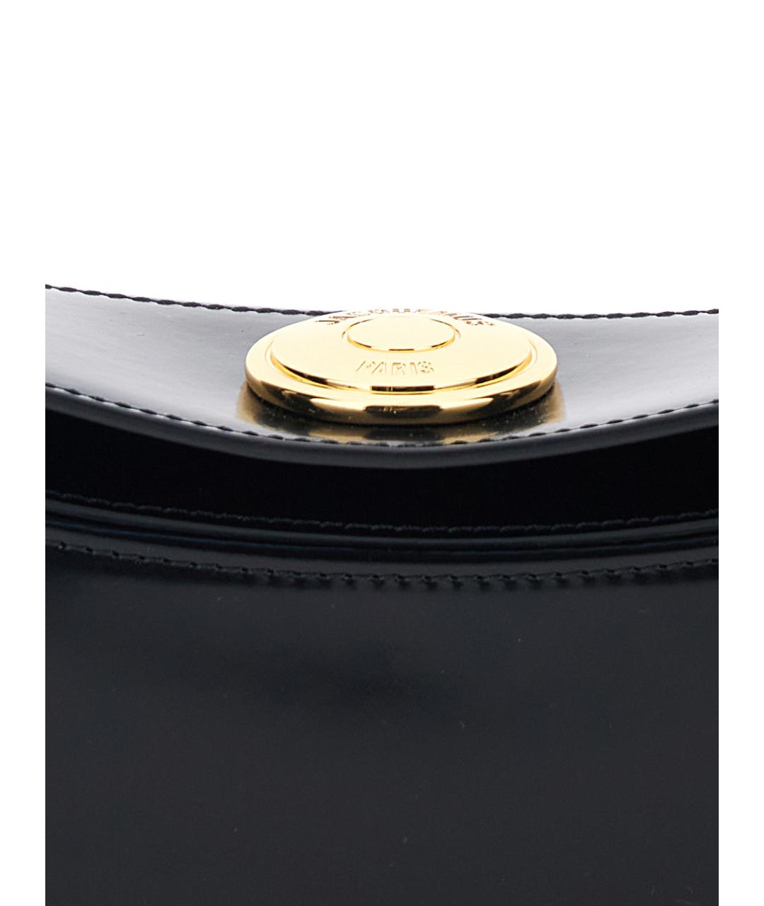 JACQUEMUS Черная кожаная сумка через плечо, фото 3