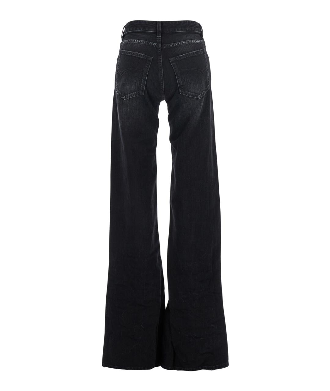 BALENCIAGA Черные хлопковые джинсы клеш, фото 2