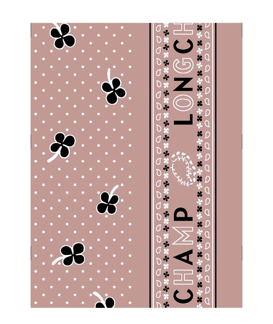 LONGCHAMP Розовый шелковый шарф, фото 2