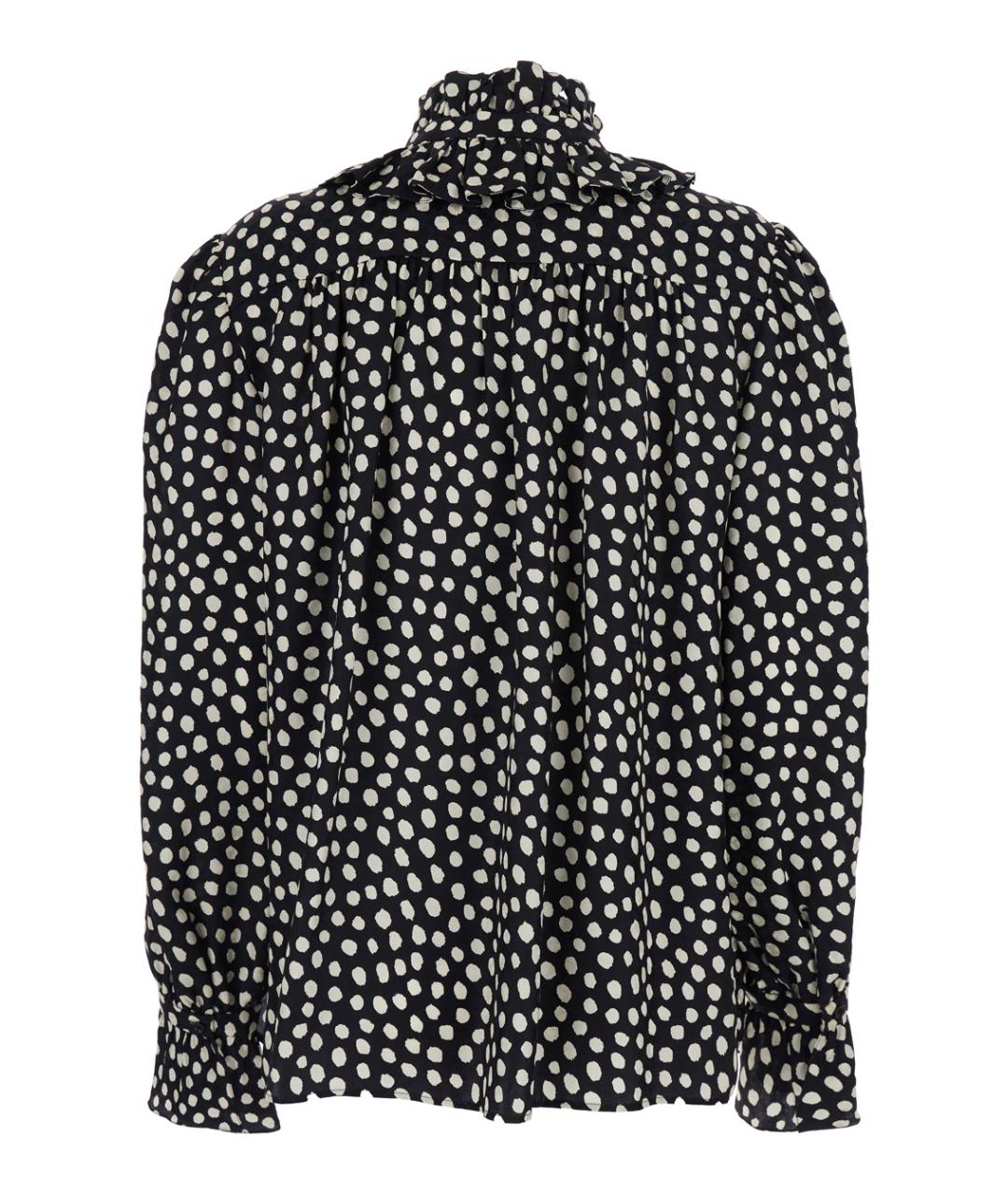 CHLOE Черная шелковая блузы, фото 2