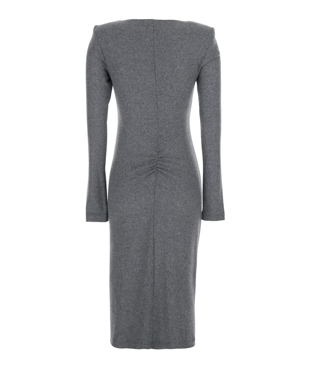 PINKO Серое полиэстеровое повседневное платье, фото 2