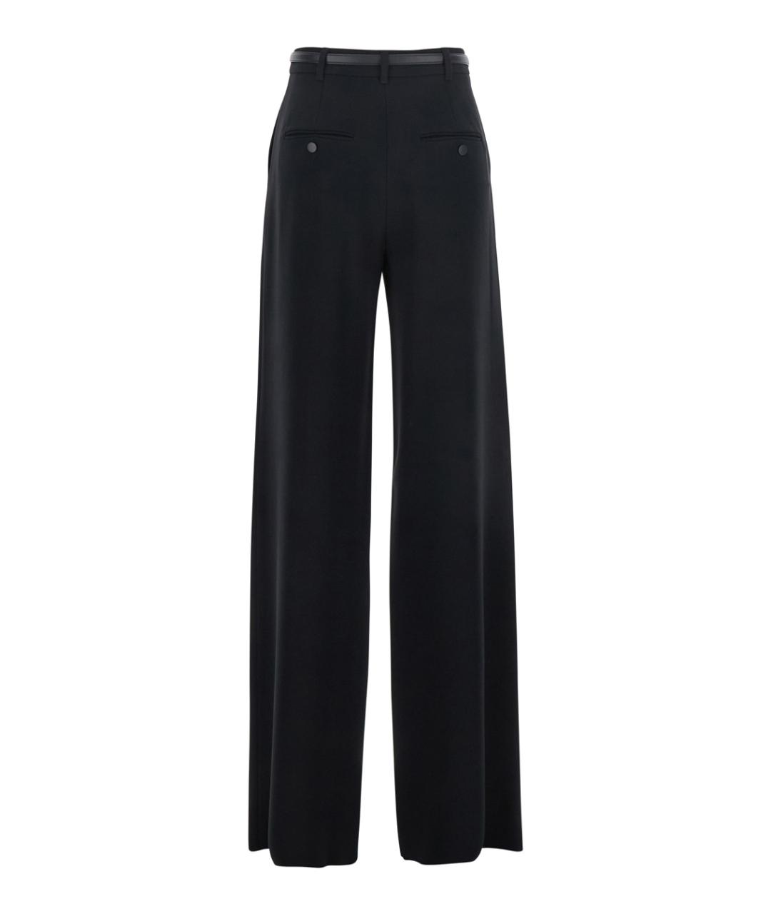 MAX MARA STUDIO Черные ацетатные прямые брюки, фото 2