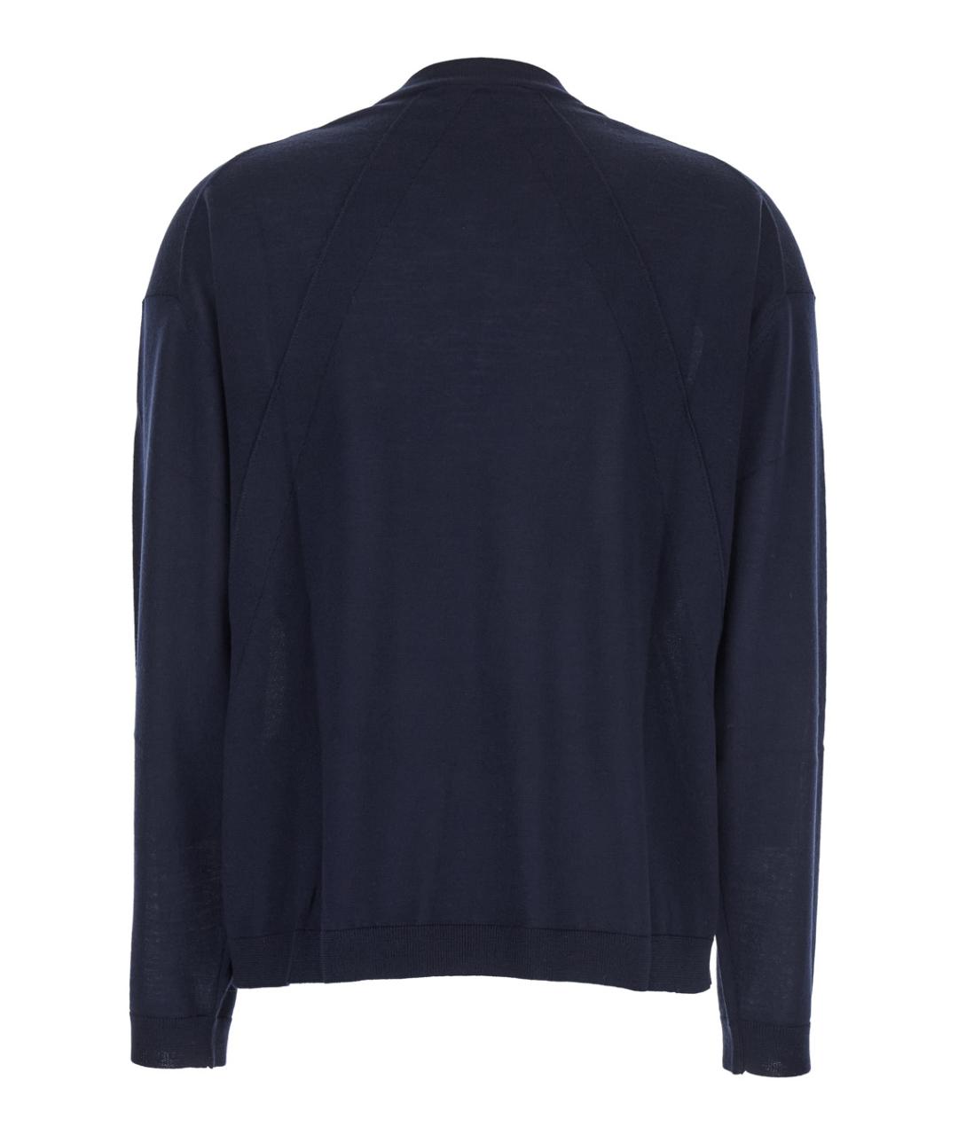 SEMICOUTURE Синий шерстяной джемпер / свитер, фото 2