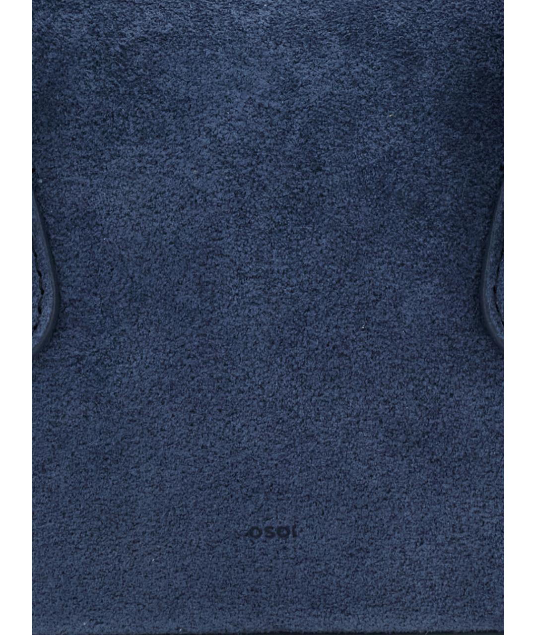 OSOI Синяя замшевая сумка через плечо, фото 3