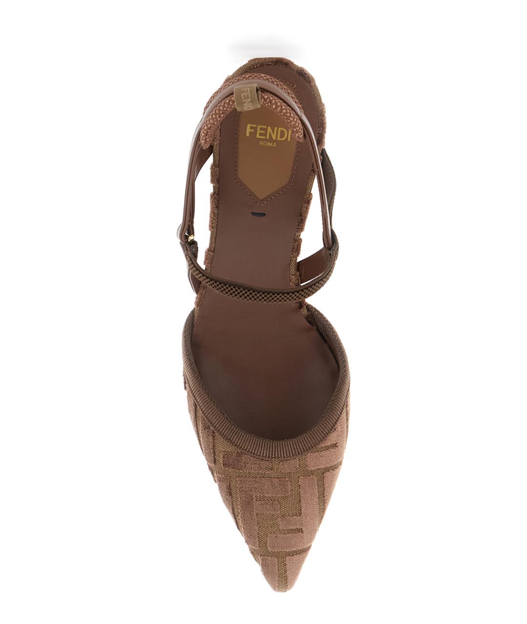 FENDI Коричневые туфли, фото 4