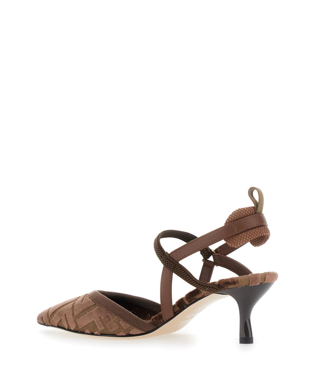 FENDI Коричневые туфли, фото 3