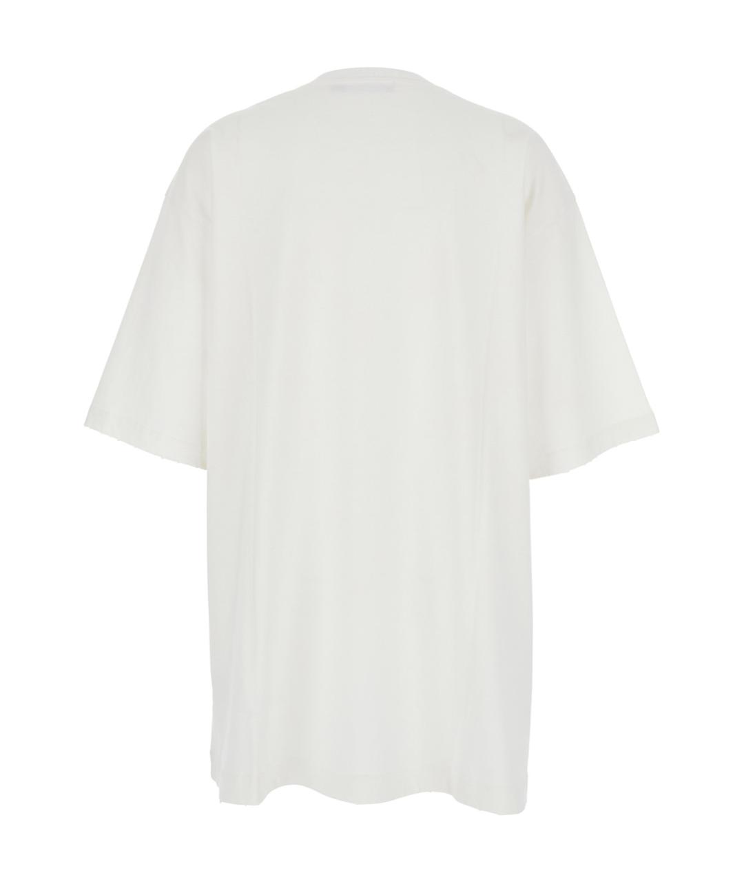 DOLCE&GABBANA Белая хлопковая футболка, фото 2