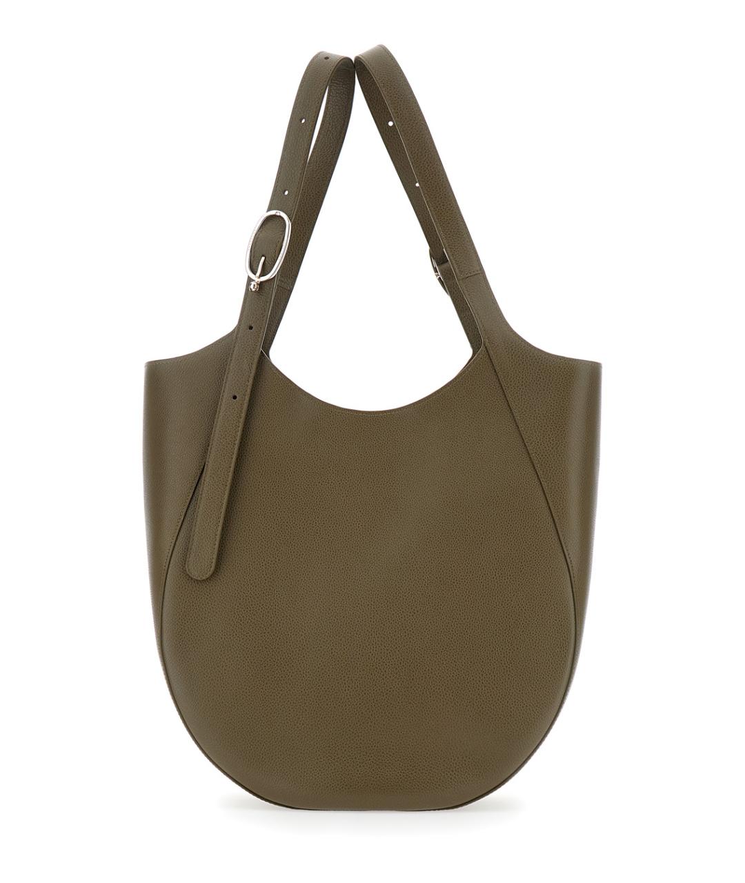 LONGCHAMP Коричневая кожаная сумка через плечо, фото 2