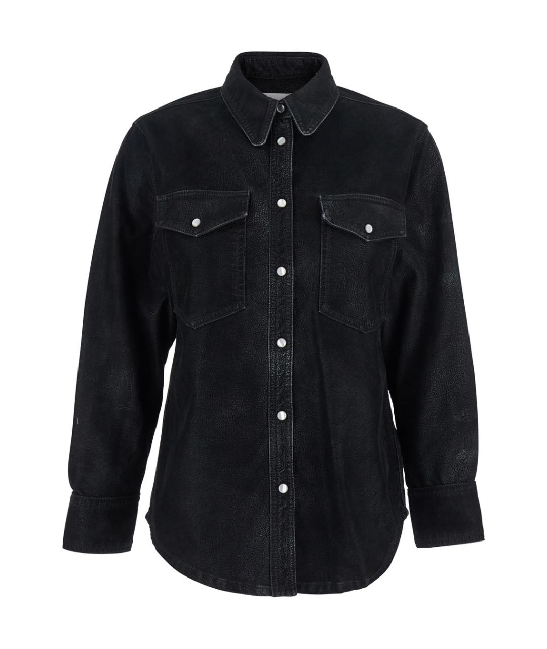 ISABEL MARANT Черная полиуретановая рубашка, фото 1