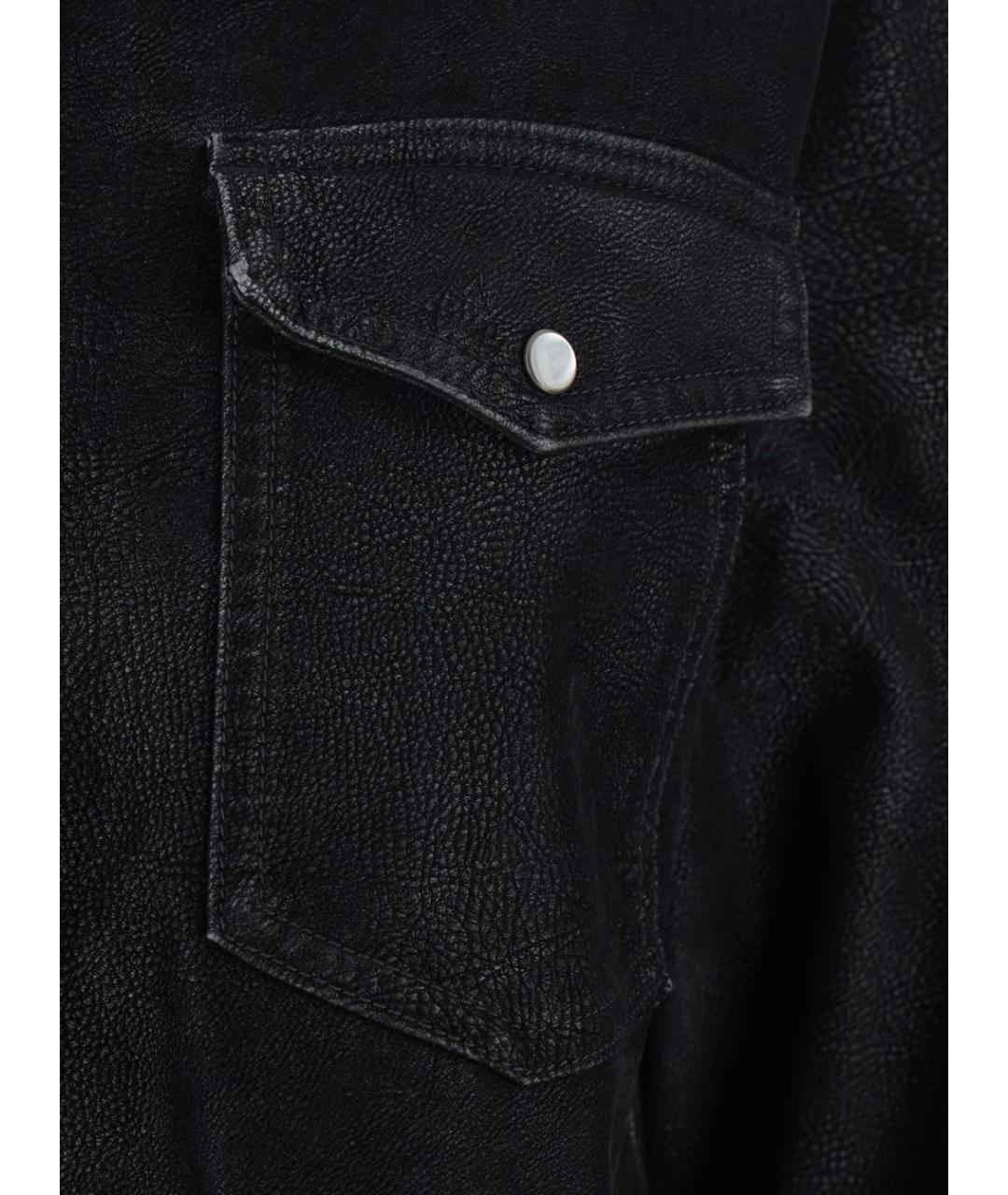 ISABEL MARANT Черная полиуретановая рубашка, фото 3