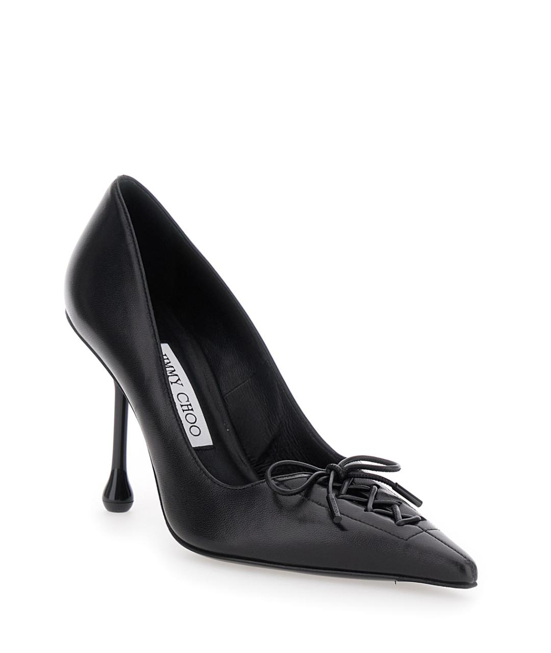 JIMMY CHOO Черные кожаные туфли, фото 2