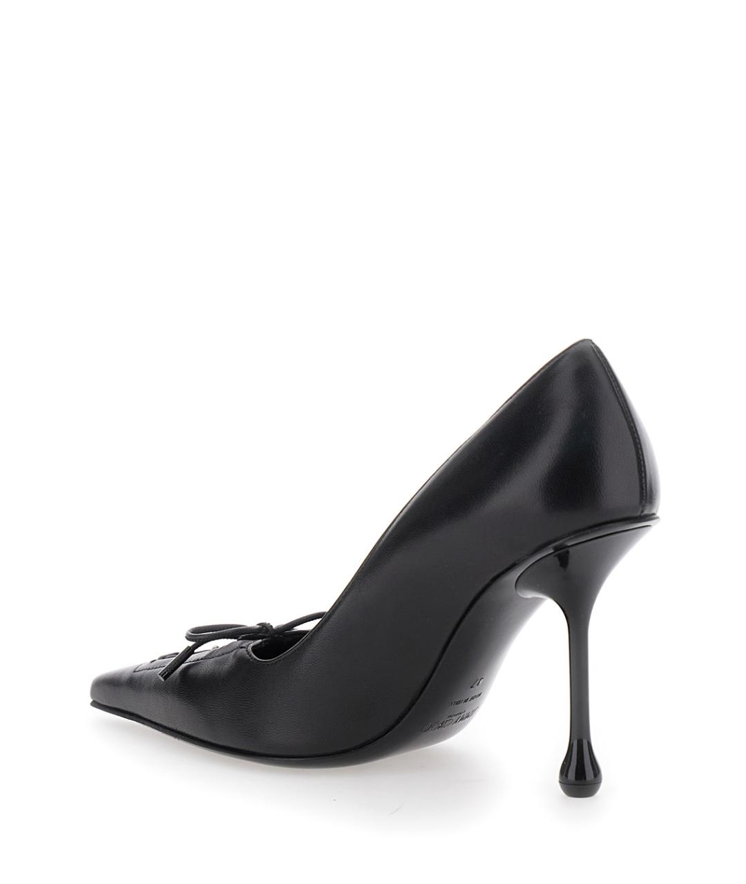 JIMMY CHOO Черные кожаные туфли, фото 3