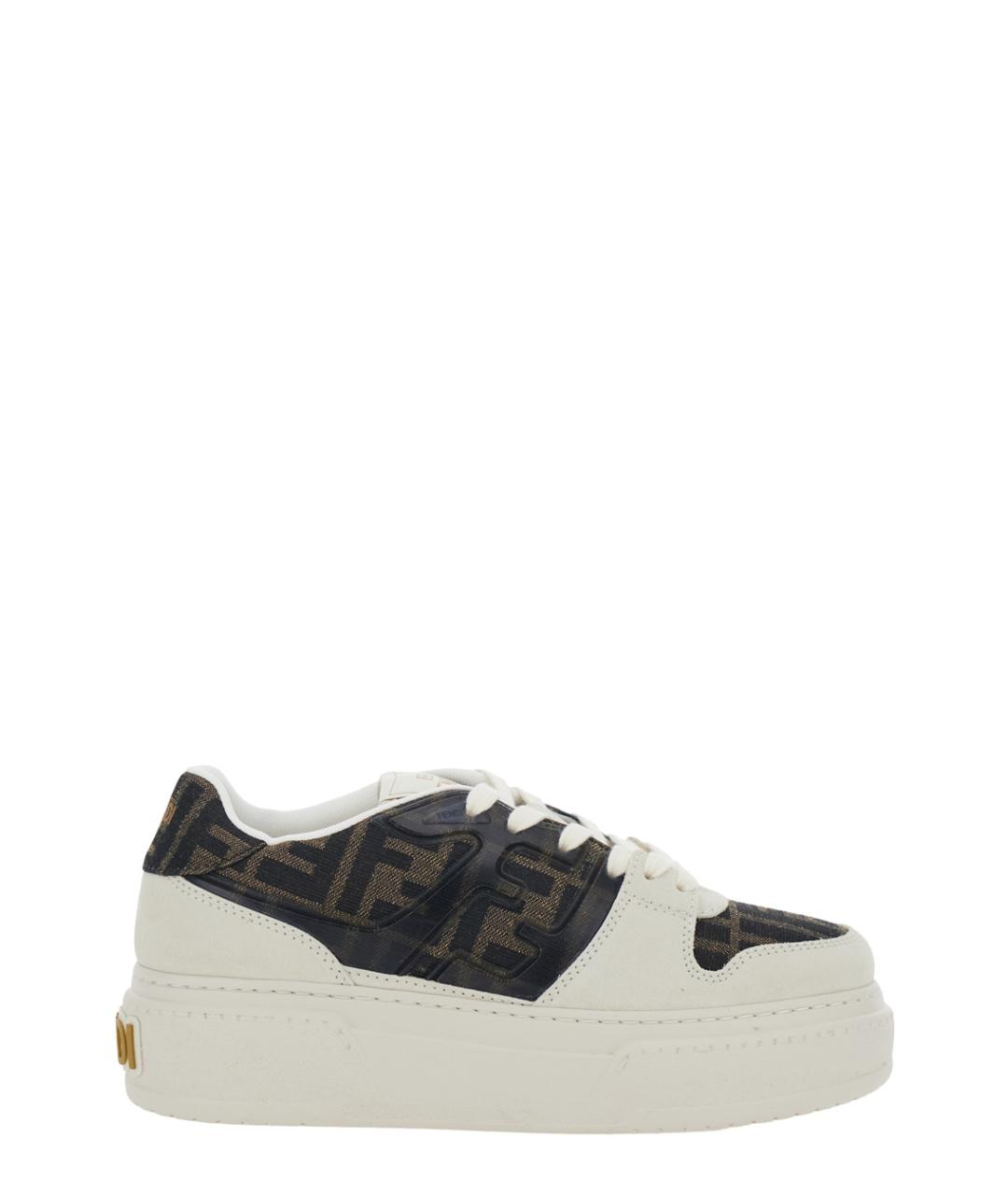 FENDI Белые кроссовки, фото 1